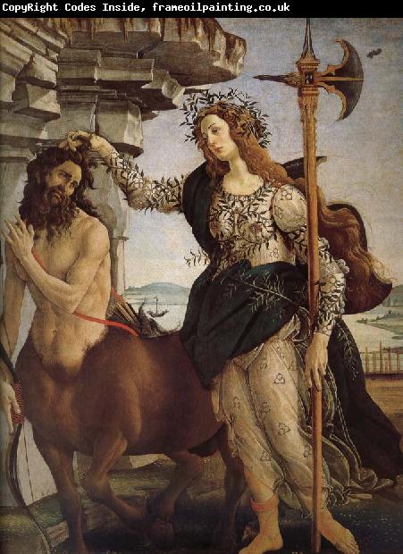 Sandro Botticelli Minerva and the Orc